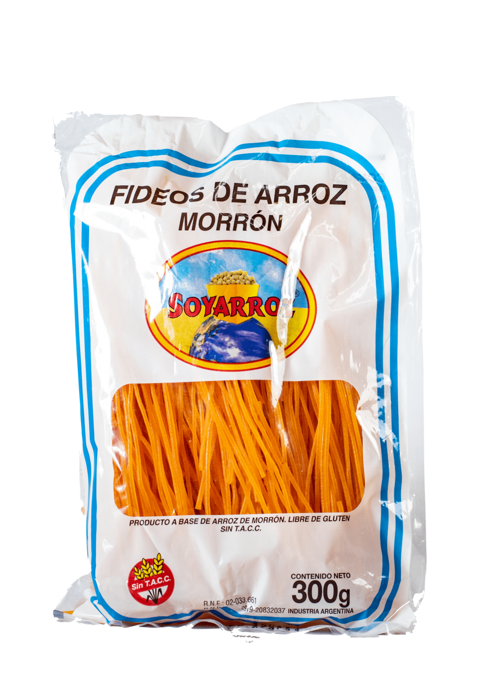 Fideos De Arroz sabor morrón Soyarroz