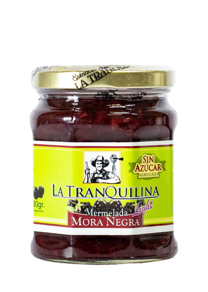 Mermelada Mora Negra Sin Azucar La Tranquilina