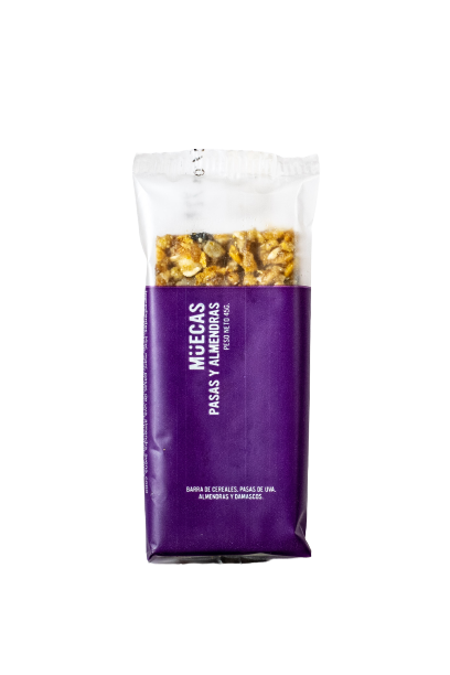 Barra de Cereal con pasas y almendras Muecas