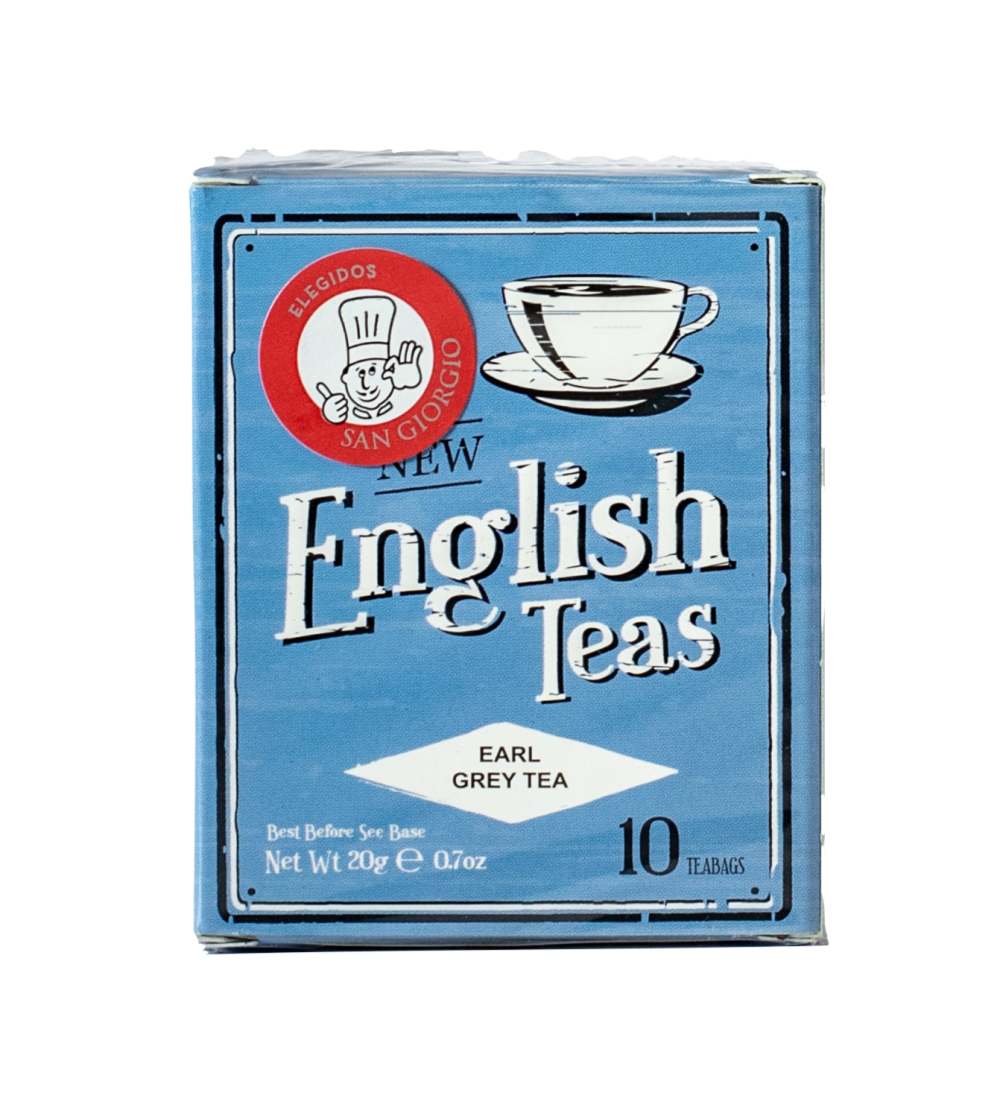 Té New English Earl Grey Teas 25 saquitos