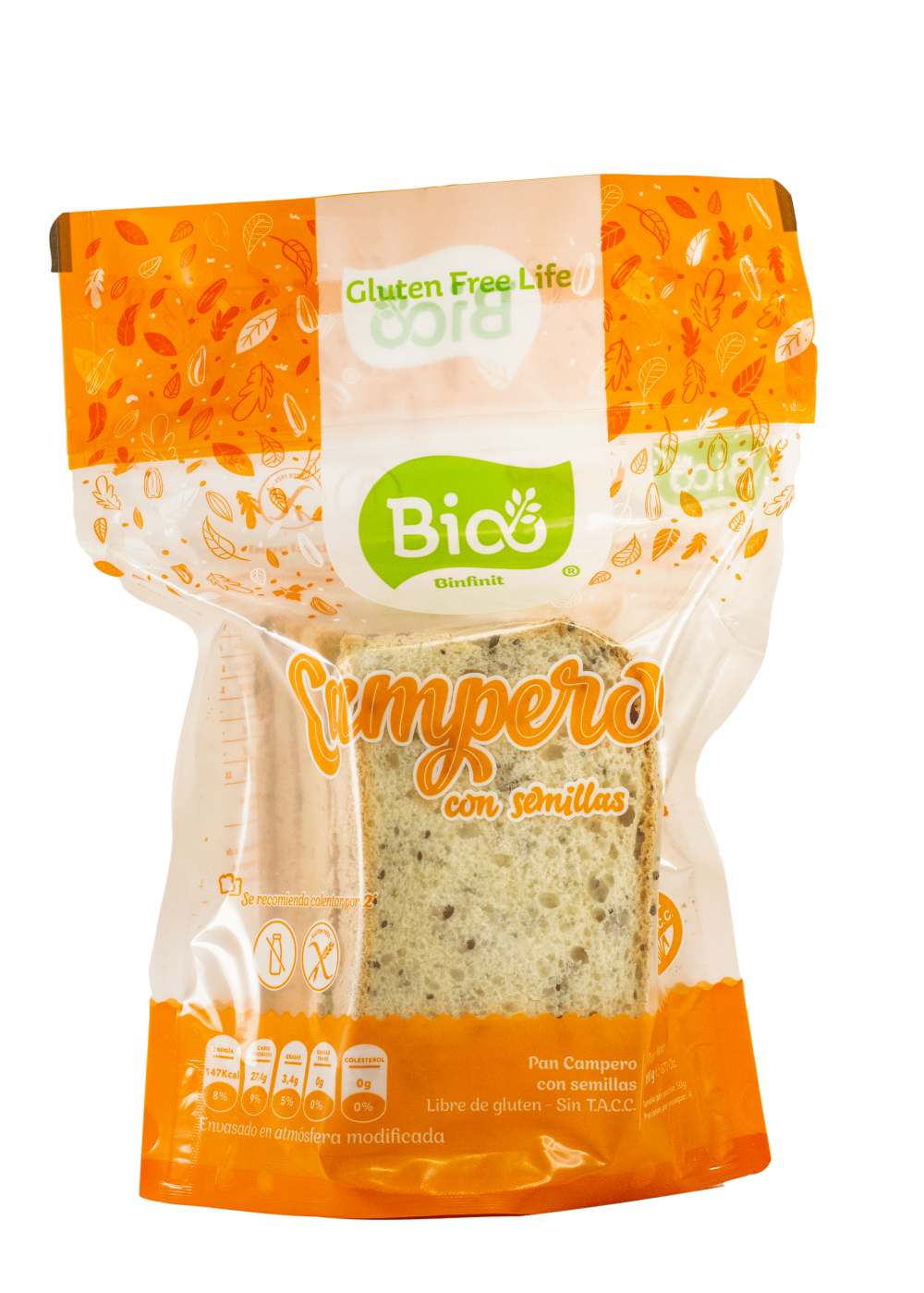 Pan Campero Feteado con Semillas Bio