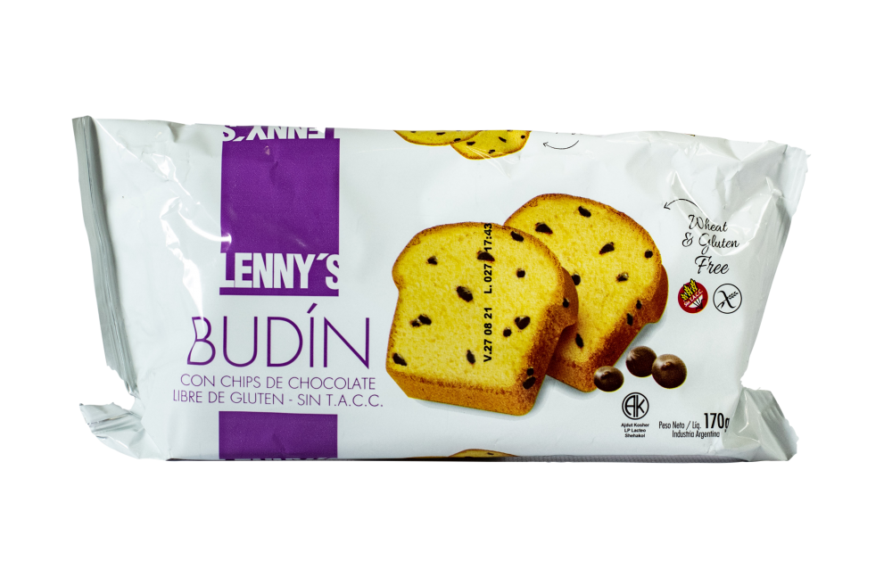 Budín con chips de chocolate Lenny´s