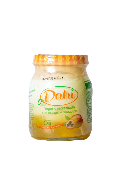 Yogurt Descremado Con Mango Y Maracuya Dahi