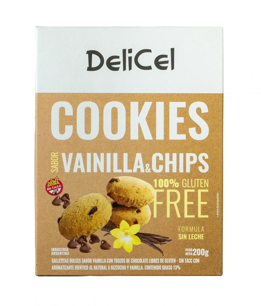 Galletas de Vainilla y Chips Delicel
