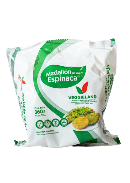 Medallón de Soja y Espinaca Veggieland