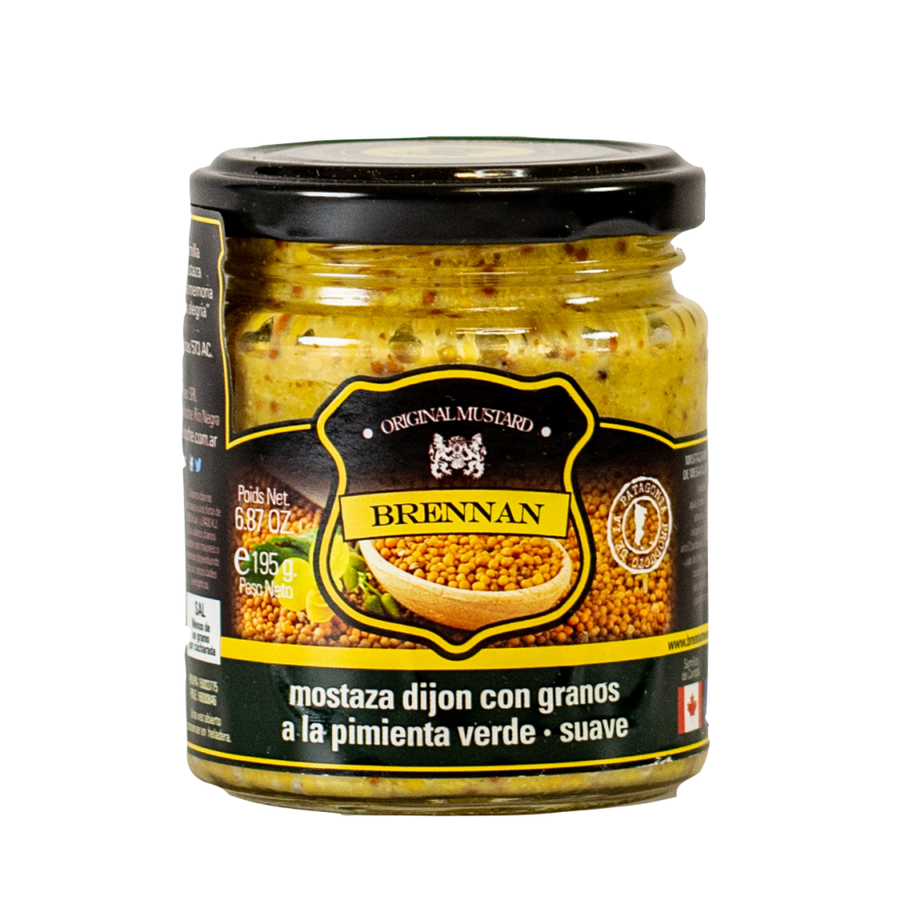 Mostaza a la Pimienta Verde Suave Brennan