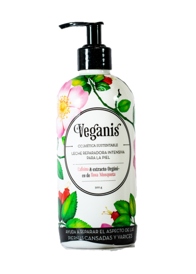 Leche reparadora intensiva con Rosa Mosqueta y Oliva Veganis