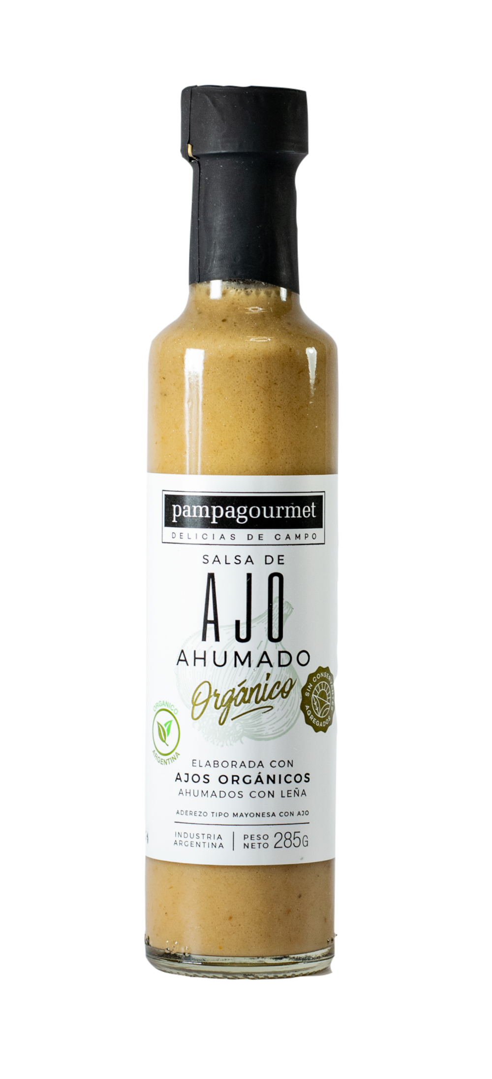 Salsa de Ajo Ahumado Organico Pampa Gourmet