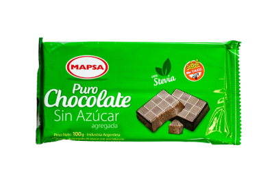 Chocolate Puro con stevia Mapsa
