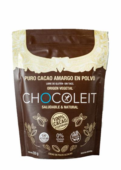 Cacao amargo en Polvo Chocoleit