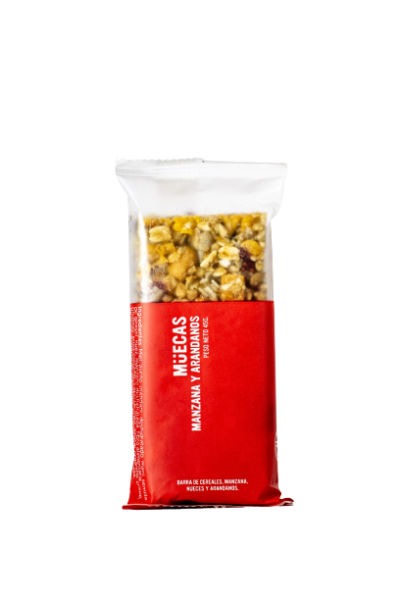 Barra de Cereal con manzana y arándanos